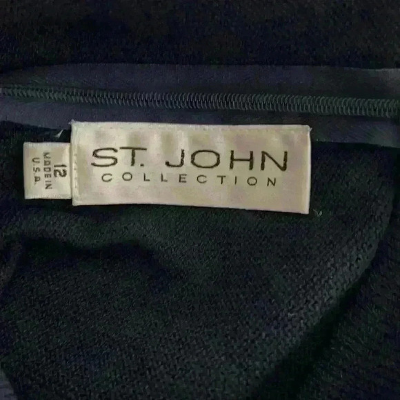 Timeless St. John Collection Navy size 12 dress - Picture 5 of 5